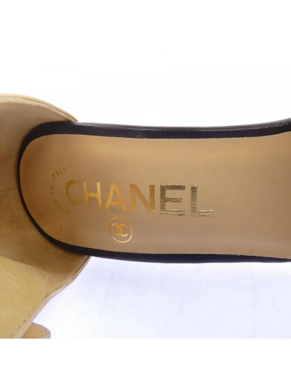 Chanel Pumps Heel Beige